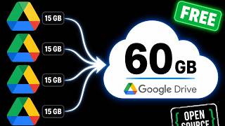 Combine Multiple Google Drive Accounts into One! | Free & Open Source (Docker)| 9drive  github setup