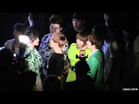 120520 f(x) & Super Junior Backstage [HD] @ SMTOWN LA