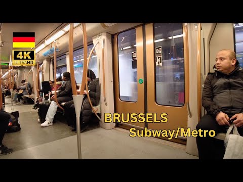 Subway Stations tour & rides in Brussels - Belgium 🇧🇪