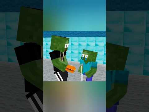 Stepmom & Son Hate Zombies: Minecraft Animation