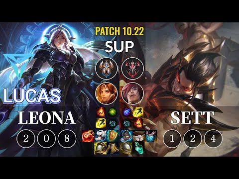 IGY Lucas Leona vs Sett Sup - KR Patch 10.22