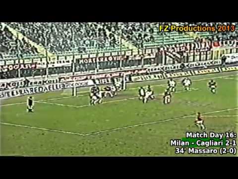 Serie A 1993-1994, day 16 Milan - Cagliari 2-1 (Ma...