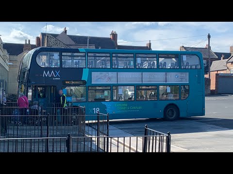 A1 THRASH: Arriva North East Enviro E400 7529 X14 Gosforth A1-Morpeth