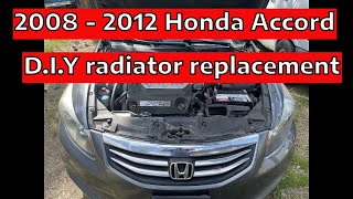 how to change radiator on a 2008-2012 Honda Accord v6 3.5l  HD