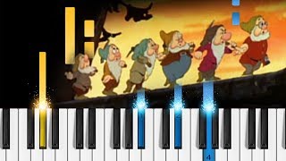 Heigh-Ho - Snow White and the Seven Dwarfs - EASY Piano Tutorial