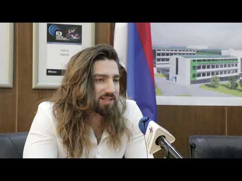 Princ od Vranje, obraćanje na prijemu u Gradskoj kući u Vranju, posle nastupa na Pesmi Evrovizije.