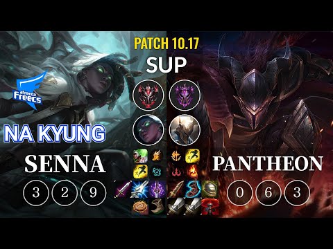 AF Na Kyung Senna vs Pantheon Sup - KR Patch 10.17