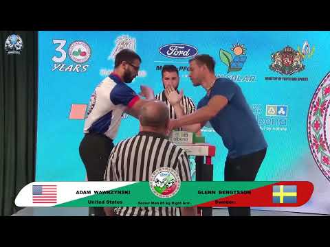 Adam Wawrzynski vs Bengtsson Glenn | Up to 85 kg | XLVI WORLD ARMWRESTLING CHAMPIONSHIP | 2025