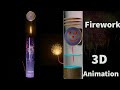 HOW THE AERIAL SHELL FIREWORKS WORK PROFESSIONAL FIREWORKS 3D ANIMATION LEARN FROM THE BASE