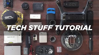Tech Stuff Tutorial /// Everything You Need to Pack for a Travel Vlog /// The Bucket List Family