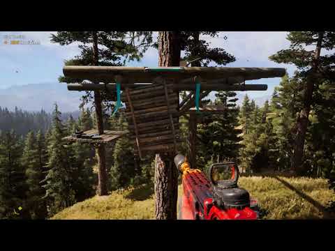 Far Cry 5 (High Tension) Ride The Ziplines to Prepper Stash Side Mission