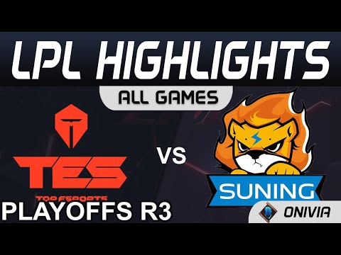 TES vs SN Highlights ALL GAMES LPL Spring Playoffs R3 2021 Top Esports vs Suning by Onivia