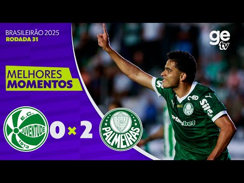 Gols e lances de Juventude-RS x Palmeiras