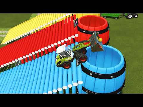 LOADER OF COLORS! TRANSPORT LEMON WITH CLAAS WHEEL LOADER - Farming Simulator 22