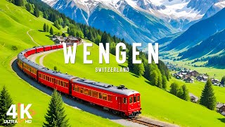 Wengen, Switzerland 4K - The most beautiful Swiss villages - Paradise on earth