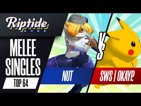 nut vs OkayP. - Melee Singles Top 64 - Riptide 2022 | Sheik vs Pikachu