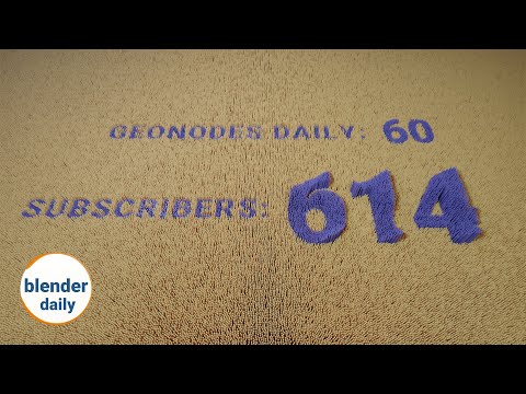 Organic counter: Nested instances | Blender Geonodes Daily, tip 60