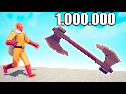 1.000.000 DAMAGE AXE THROWER vs UNITS - TABS | Totally Accurate Battle Simulator 2025