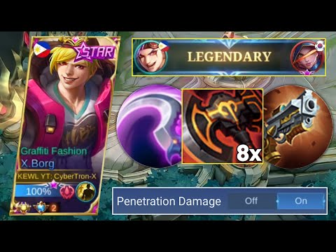 CYBERTRON X.BORG + FULL PENATRATION BUILD = GOD MODE!! | MLBB