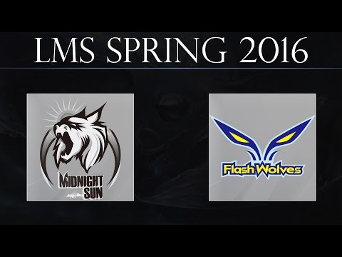 [H/L] MSE vs FW G1 | Midnight Sun vs  Flash Wolves Game 1 (27.01.2016) | LMS Spring 2016