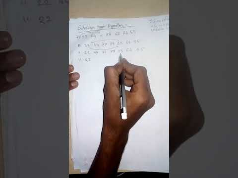 Selection Sort Algorithm Bangla