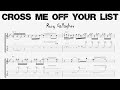 Rory Gallagher - CROSS ME OFF YOUR LIST - Guitar Solos Tutorial (Tab + Sheet Music)