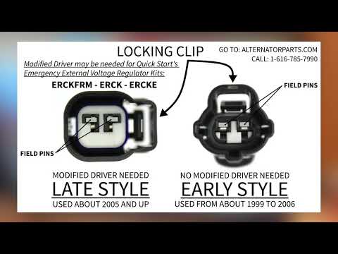 Modified Driver Install on DENSO Alternators for ERCKFRM071, ERCKFRM081 External Regulator kits