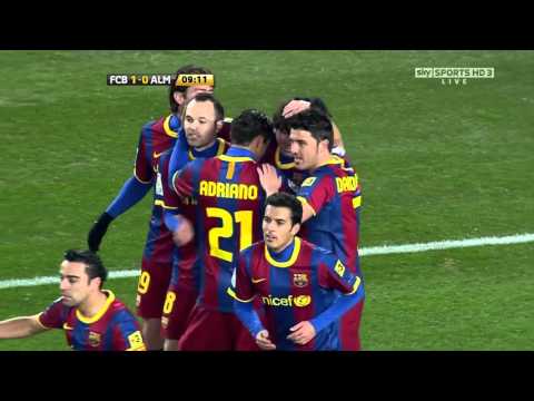 barcelona vs almeria  Copa del Rey 26-01-2011