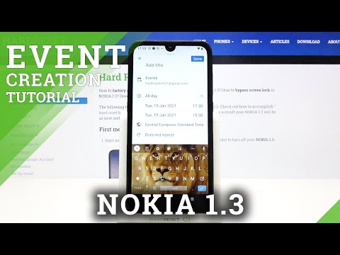 How to Add Event to Calendar in NOKIA 1.3 – Schedule Events