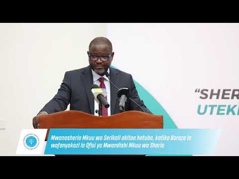 SPEECH BY THE ATTORNEY GENERAL, HON. HAMZA S. JOHARI, AT THE WORKERS' COUNCIL OF THE OFFICE OF THE CHIEF PARLIAMENTARY DRAFTSMAN (OCPD)
