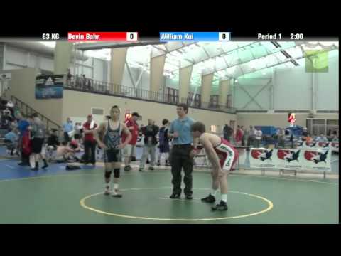 FILA Cadet 63 KG Devin Bahr vs. William Kui