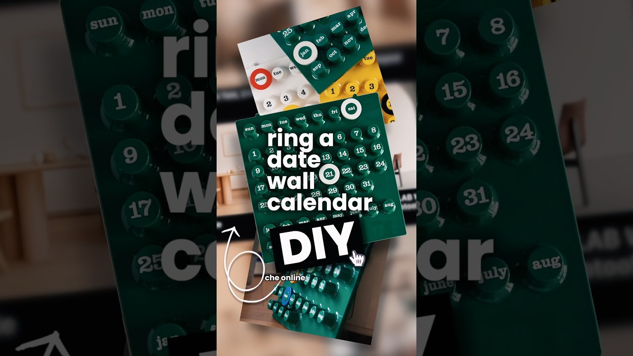 DIYs on a Budget (Part 7) - DIY Ring-A-Date Perpetual Calendar
