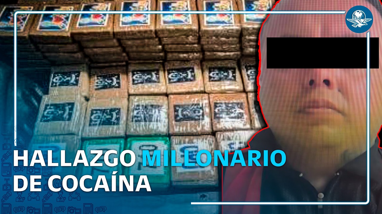 Detienen a hombre con cargamento millonario de cocaína en Tlalpan