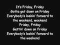 Rebecca Black - Friday (Lyrics) 