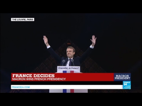 President-Elect Emmanuel Macron: "Tonight, France has won!"