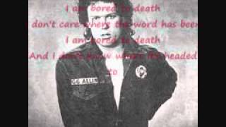 GG Allin & The Jabbers - Bored To Death (with lyrics)