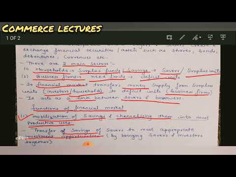 financial market functions of financial market class 12 business studies