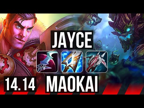JAYCE vs MAOKAI (TOP) | 17/1/6, Rank 5 Jayce, Legendary, 47k DMG, Rank 17 | NA Challenger | 14.14