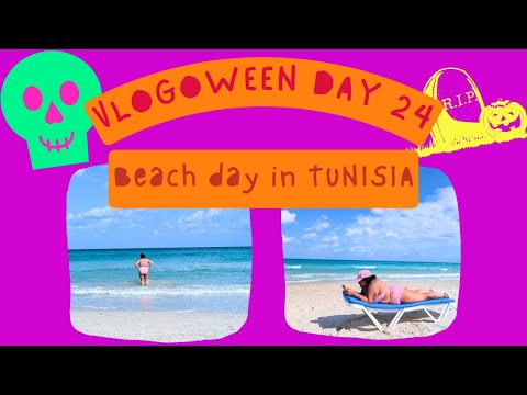 VLOGOWEEN DAY 24 👻🎃 Mahdia beach day! 🏖✨️🌊 Tunisia day 5 🇹🇳🫶🏽
