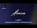 Alonica - LANY (Original Key Karaoke) - Piano Instrumental Cover with Lyrics