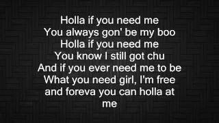 holla if you need me lyrics