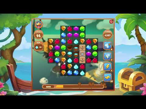 Как пройти уровень 4387 игры Сокровища Пиратов