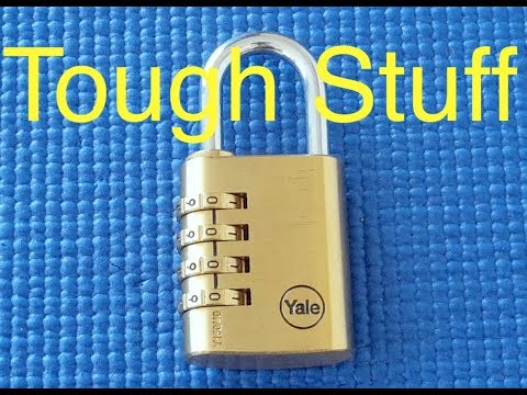 (Picking 35) Yale (Y150/40) 4-wheel combination padlock (decoded)