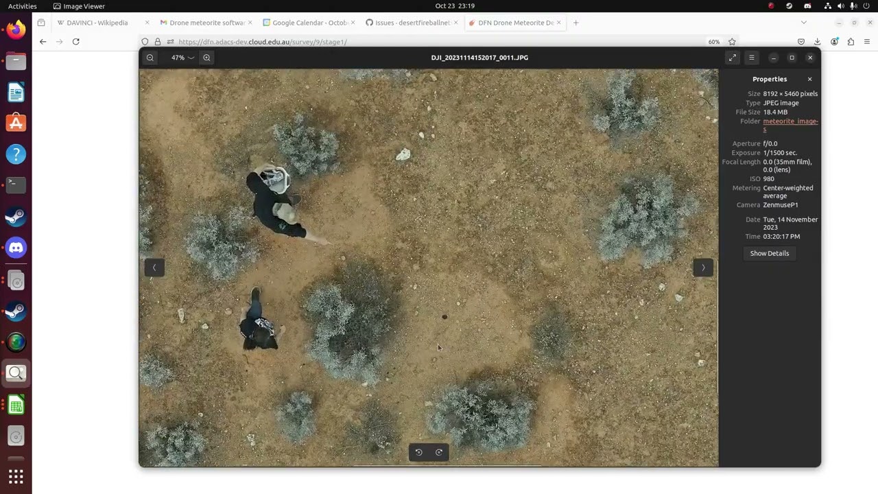 DFN Drone Meteorite Stage 1 sorting tutorial - Seamus - 2024-10-23
