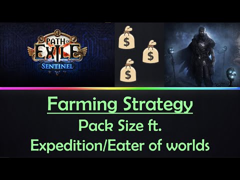 [POE] 3.18 - Pack size farming ft. Expedition/Eater of world altar