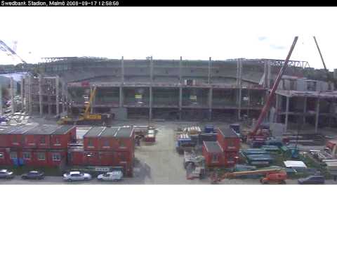 Bygget av nya stadion i Malmö