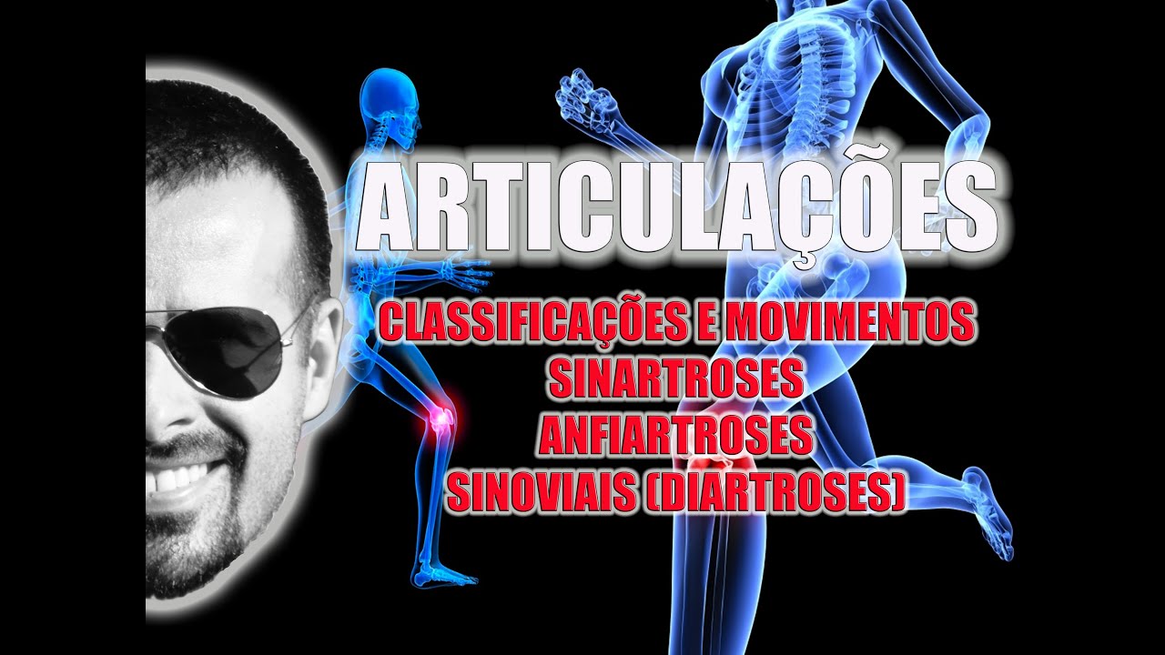 Articulações: Sinartroses, Anfiartroses e Sinoviais - Classificação e movimentos - VideoAula 035