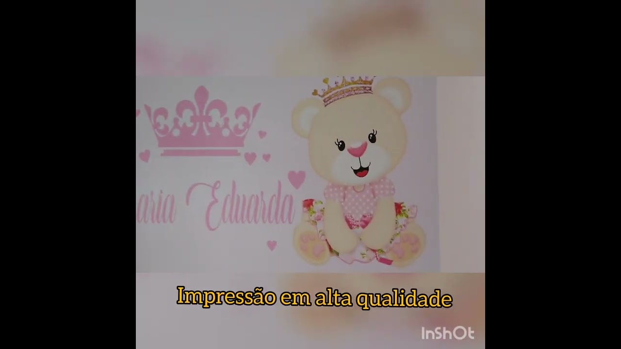 Papel de parede ursinha princesa