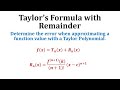 Taylor S Theorem With Remainder