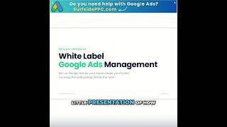 White Label Google Ads: Agency Growth Strategy Revealed! #shorts